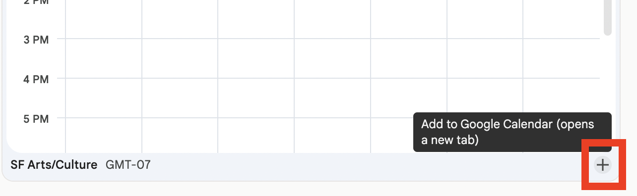 Add to Google Calendar button